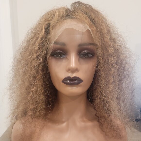 Realistic Female Mannequin Head with Make-Up and Lashes (Brown) - Picture 2 of 6